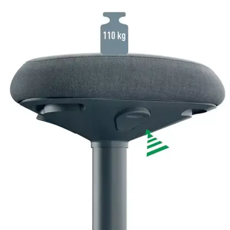 Biuro kėdė Leitz 65450089 Paminkštinta sėdynė Pilka Plastikinis rėmas