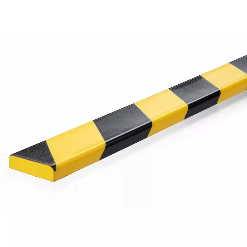 Durable S10 plastikinė plokščia juosta 1000 mm, juoda/geltona, 40 mm