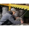 Patvarus C25R poliuretano gaminys juodas geltonas apvalus 1000 mm