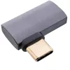 InLine USB4 adapteris, USB-C kištukas/lizdas dešinysis/kairysis kampinis, aliuminis, pilkas