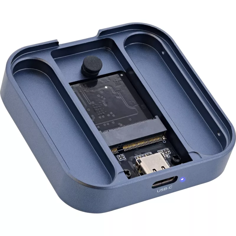 InLine Clip Case - Magnetinis USB-C korpusas SATA III ir NVMe M.2 SSD diskams