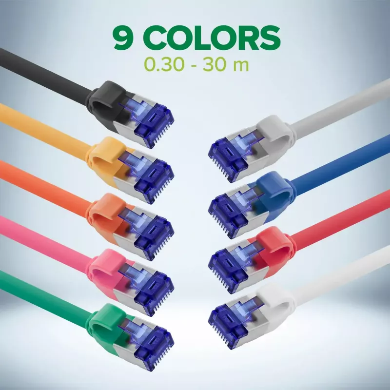 InLine 74955W tinklo kabelis Baltas 0.5 m Cat6a S/FTP (S-STP)