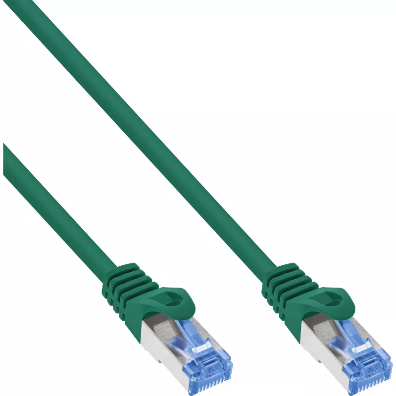 InLine 72605G tinklo kabelis, žalias, 5 m, Cat6a S/FTP (S-STP)