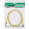 InLine 72601Y tinklo kabelis, geltonas, 1 m, Cat6a S/FTP (S-STP)