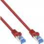 InLine 72633R tinklo kabelis raudonas 0,3 m Cat6a S/FTP (S-STP)