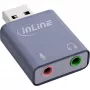 Garso adapteris InLine 33051E USB Type-A Pilka 42mm x 30mm x 12mm