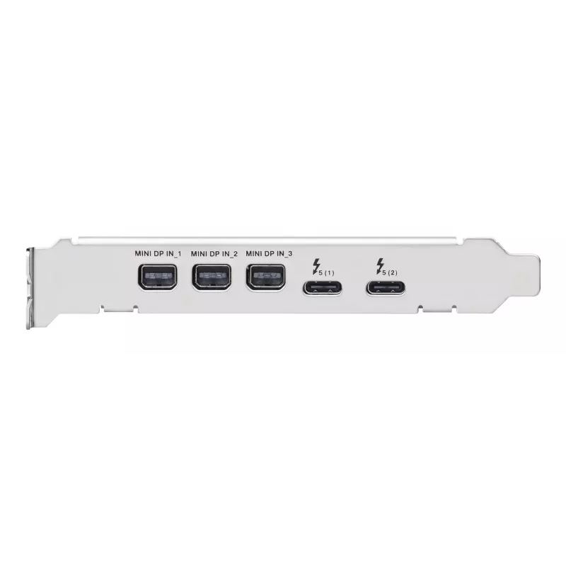 Sąsajos plokštė ASUS ThunderboltEX 5 — PCIe 4.0, Intel JHL9580, Mini DisplayPort, USB 2.0, 120 Gbit/s