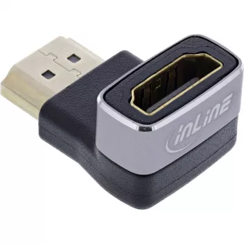 HDMI jungčių adapteris InLine 17991F HDMI A juoda pilka auksu dengti kontaktai