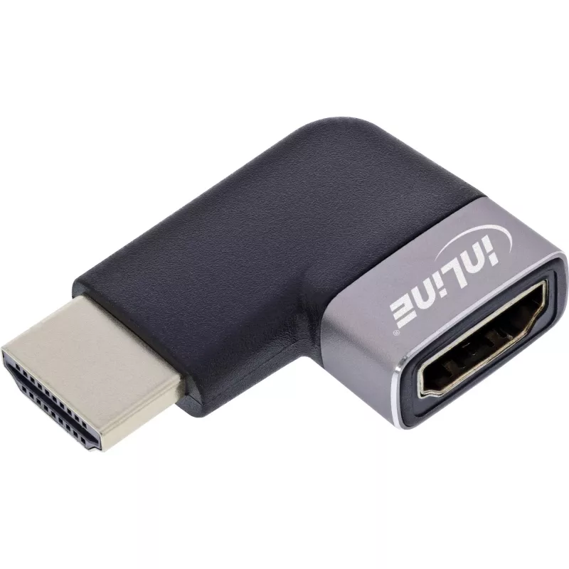 HDMI jungčių adapteris InLine 17991E juoda pilka auksuota