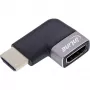 HDMI jungčių adapteris InLine 17991E juoda pilka auksuota