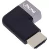 HDMI jungčių adapteris InLine 17991E juoda pilka auksuota