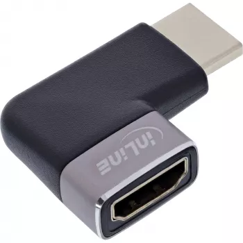 HDMI lyčių keitiklis InLine 17991D juoda pilka auksu dengti kontaktai