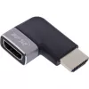 HDMI lyčių keitiklis InLine 17991D juoda pilka auksu dengti kontaktai