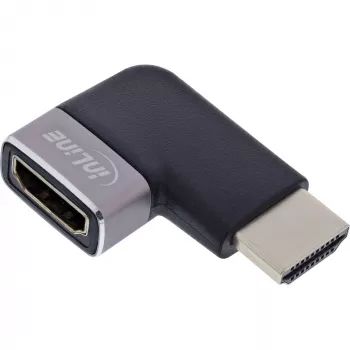 HDMI lyčių keitiklis InLine 17991D juoda pilka auksu dengti kontaktai
