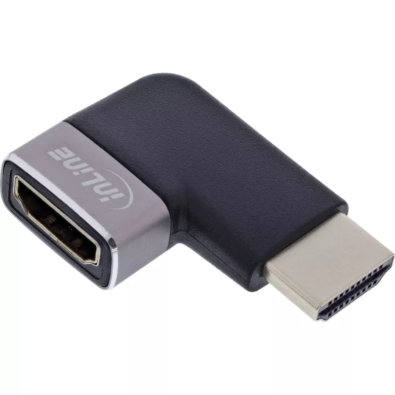 HDMI lyčių keitiklis InLine 17991D juoda pilka auksu dengti kontaktai