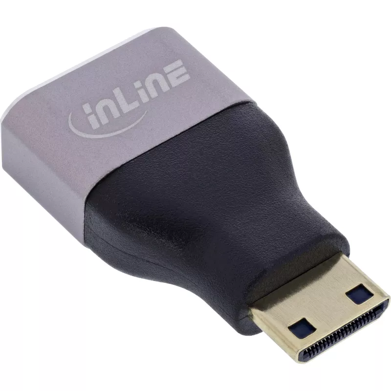 InLine 17991C jungčių adapteris HDMI A Mini HDMI C juoda, pilka