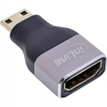 InLine 17991C jungčių adapteris HDMI A Mini HDMI C juoda, pilka
