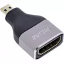 InLine 17991B HDMI A į Micro HDMI D laido jungčių adapteris juodai pilkas
