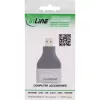 InLine 17991B HDMI A į Micro HDMI D laido jungčių adapteris juodai pilkas