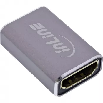 HDMI lyčių adapteris InLine 17991A pilkas auksuoto kontakto