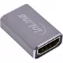 HDMI lyčių adapteris InLine 17991A pilkas auksuoto kontakto