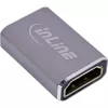 HDMI lyčių adapteris InLine 17991A pilkas auksuoto kontakto