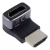 HDMI jungčių adapteris InLine 17991G juodas pilkas auksuotas
