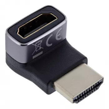 HDMI jungčių adapteris InLine 17991G juodas pilkas auksuotas