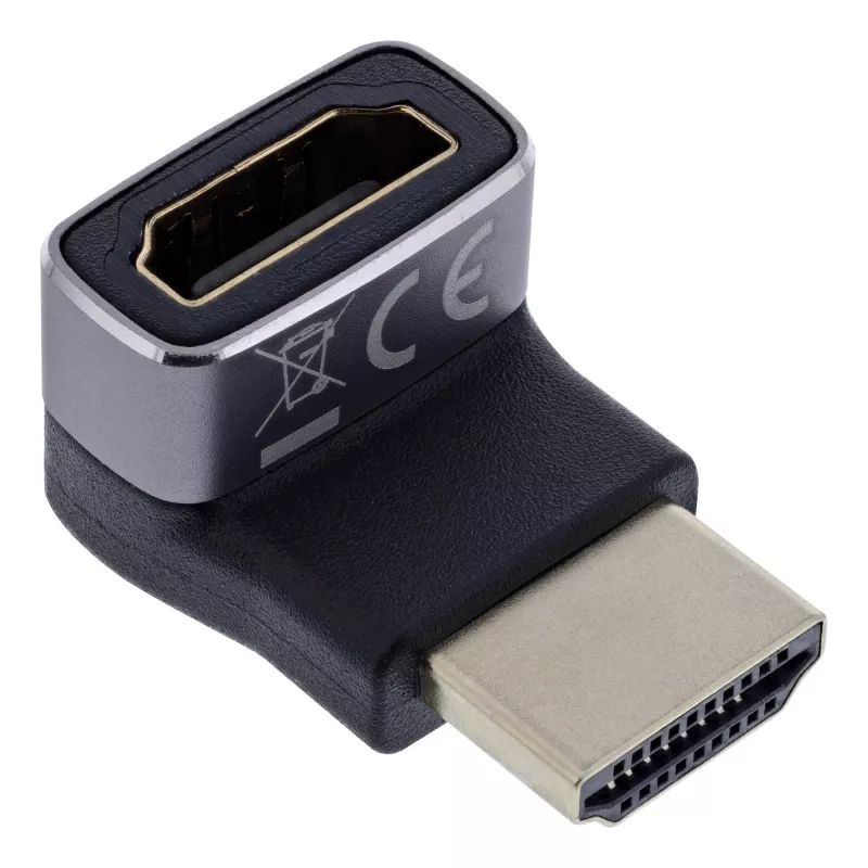 HDMI jungčių adapteris InLine 17991G juodas pilkas auksuotas