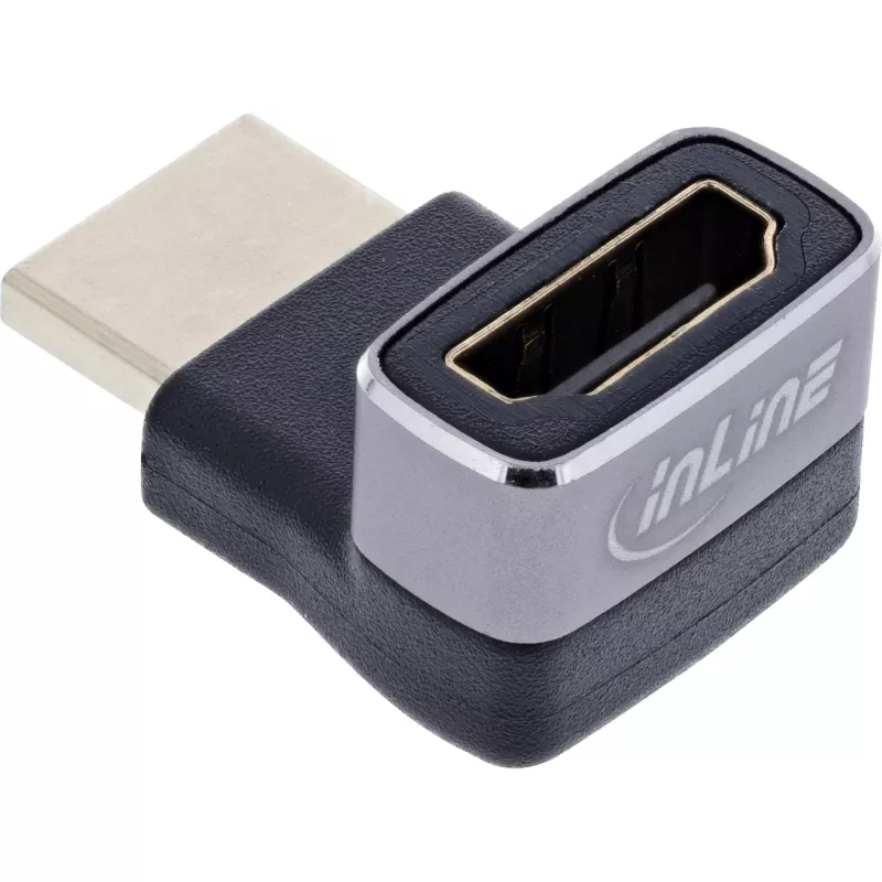 HDMI jungčių adapteris InLine 17991G juodas pilkas auksuotas