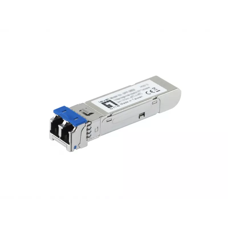 LevelOne 2.5Gbps vienmodis pramoninis SFP siųstuvas-imtuvas, 20 km, 1310 nm, -40 °C iki 85 °C