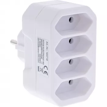 Maitinimo kištuko adapteris Type F Type C InLine 16471E balta