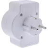 Maitinimo kištuko adapteris F tipo InLine 16471C 2x C tipo + F tipo baltas