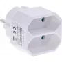 Maitinimo kištuko adapteris Type F Type C Europlug baltas InLine 16471D