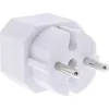 Maitinimo kištuko adapteris Type F Type C Europlug baltas InLine 16471D