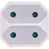 Maitinimo kištuko adapteris Type F Type C Europlug baltas InLine 16471D