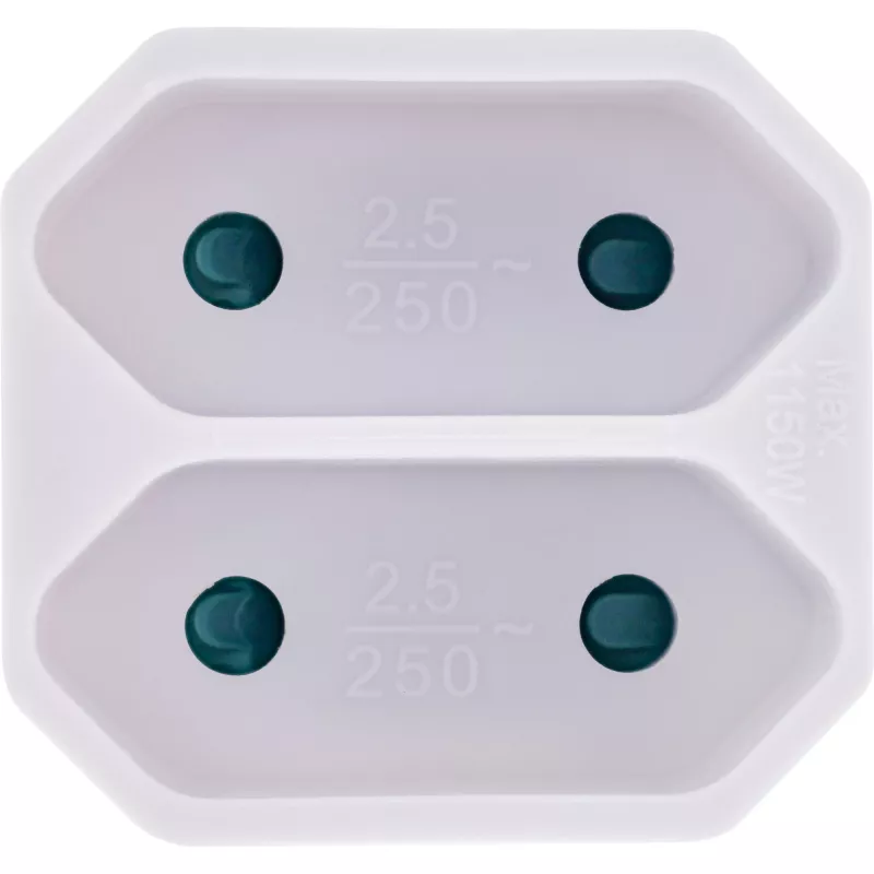 Maitinimo kištuko adapteris Type F Type C Europlug baltas InLine 16471D