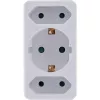Power Plug Adapter Type F InLine 16471B 2x Type C + Type F White