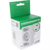 Power Plug Adapter Type F InLine 16471B 2x Type C + Type F White