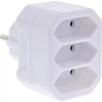 Power Plug Adapter Type F Type C InLine 16471A White