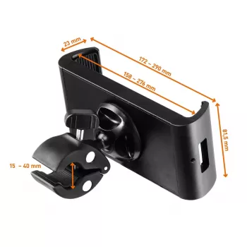 Pasyvus laikiklis Durable Tought Clamp XL Mobilusis kompiuteris Mobilusis telefonas Išmanusis telefonas Planšetė UMPC Juoda