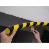 Durable S32R plastikinis suapvalintas juodas geltonas 1000 mm