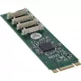InLine 76660W vidinė nuosekliojo prievado adapteris M.2 lizdui, lizdas (M), ASIX AX99100, 4 Gbit/s