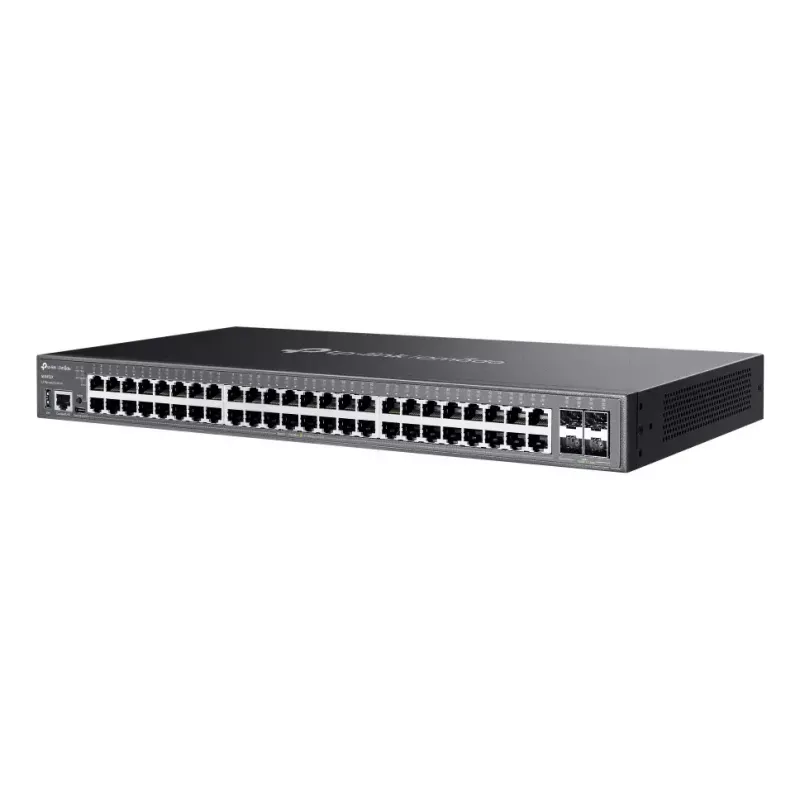 TP-Link Omada SG5452X tinklo jungiklis Valdomas L3 Gigabit Ethernet (10/100/1000) Juoda