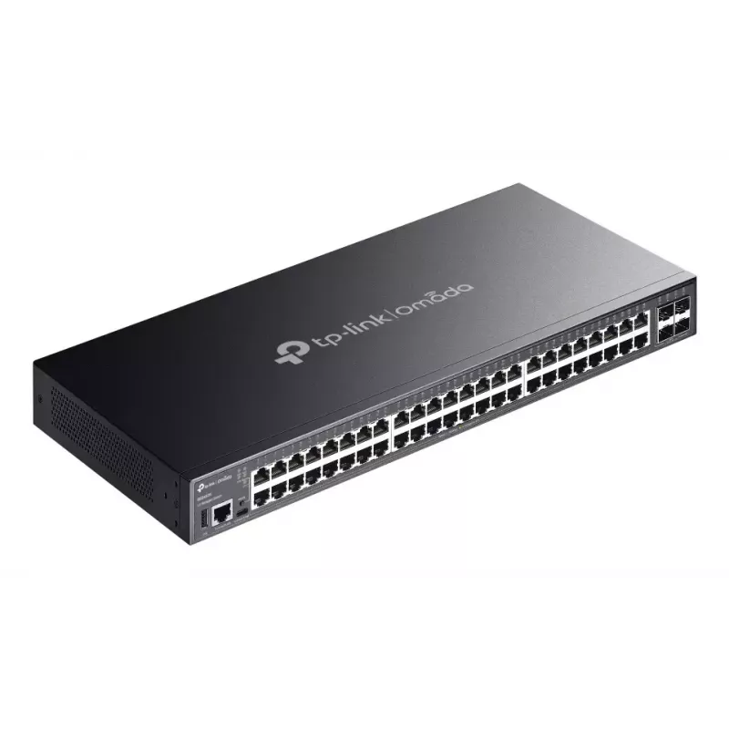 TP-Link Omada SG5452X tinklo jungiklis Valdomas L3 Gigabit Ethernet (10/100/1000) Juoda