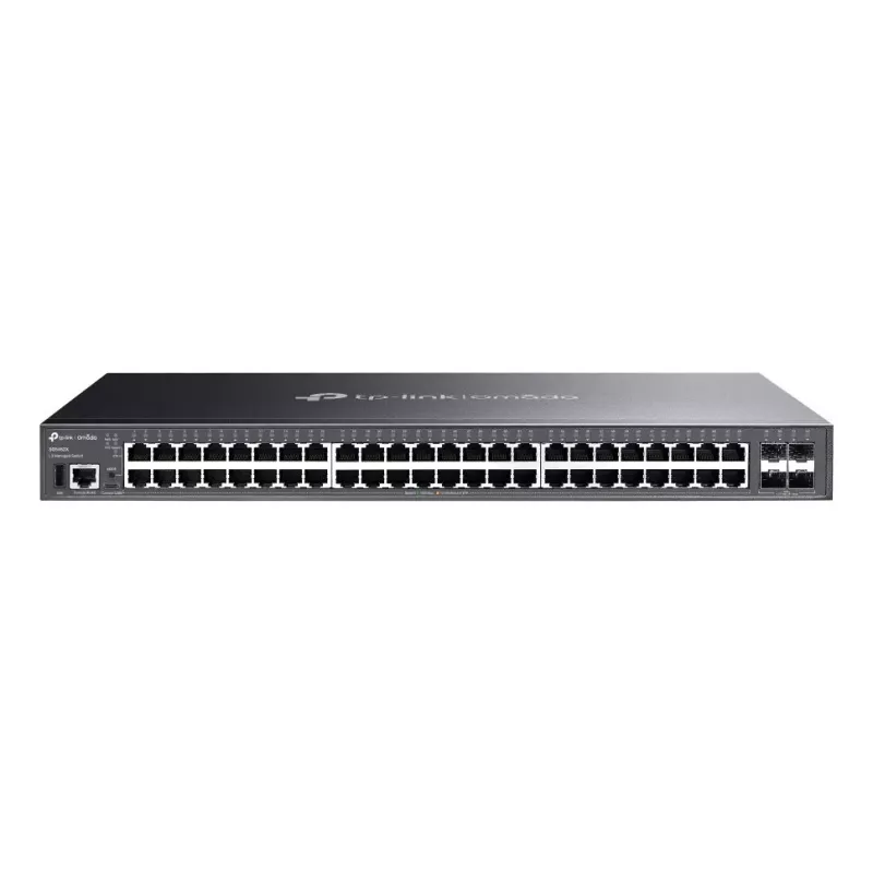TP-Link Omada SG5452X tinklo jungiklis Valdomas L3 Gigabit Ethernet (10/100/1000) Juoda
