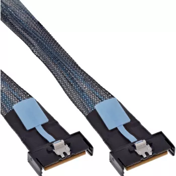 InLine 27661A Serial Attached SCSI (SAS) kabelis 0,5 m 24 Gbit/s Juoda, Mėlyna, Pilka