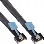 InLine 27662C Serial Attached SCSI (SAS) kabelis 1 m 24 Gbit/s Juoda, Mėlyna, Pilka