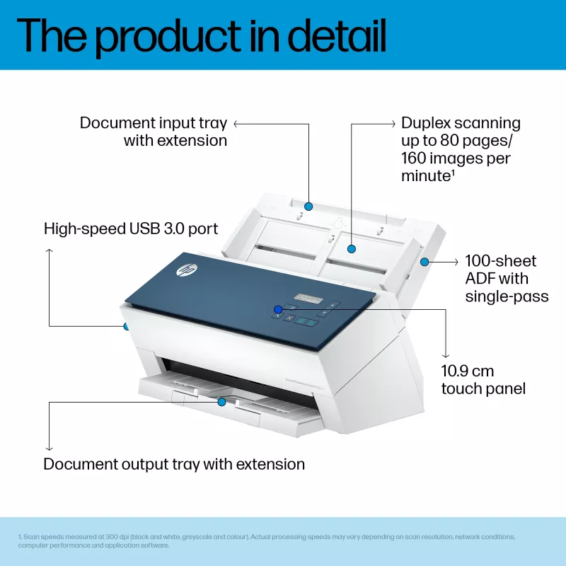 HP ScanJet Enterprise Flow 9000 s1 Dokumentų skaitytuvas 600 x 600 DPI