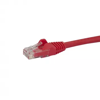 StarTech.com 50 cm CAT6 eterneto laidas - raudonas CAT 6 Gigabit Ethernet laidas - 250 MHz 100 W PoE RJ45 UTP tinklo / komutacinis kabelis be užkliuvimų su tempimo sumažinimu, individualiai tikrintas